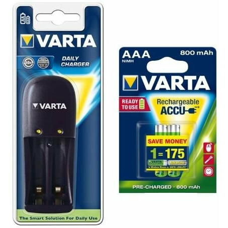 Зарядное устройство Varta Daily Charger + 2x AAA 800mAh - 57610201431