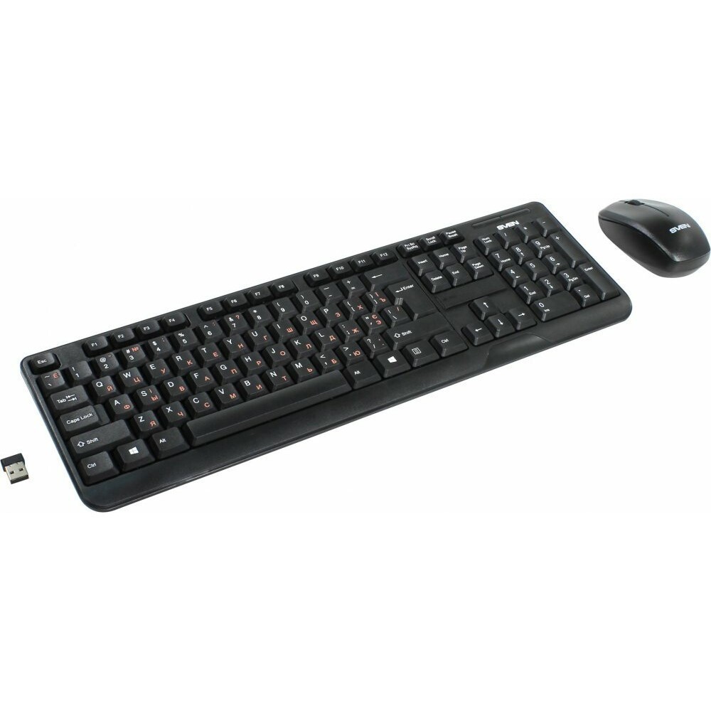 Клавиатура + мышь Sven Comfort 3300 Wireless Black - SV-03103300WB