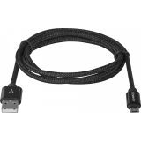 Кабель USB A (M) - microUSB B (M), 1м, Defender USB08-03T Black (87802)