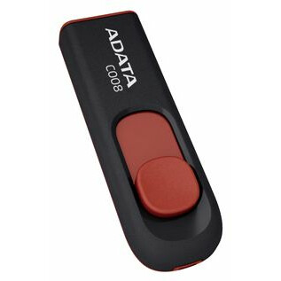 USB Flash накопитель 16Gb ADATA C008 Black/Red - AC008-16G-RKD