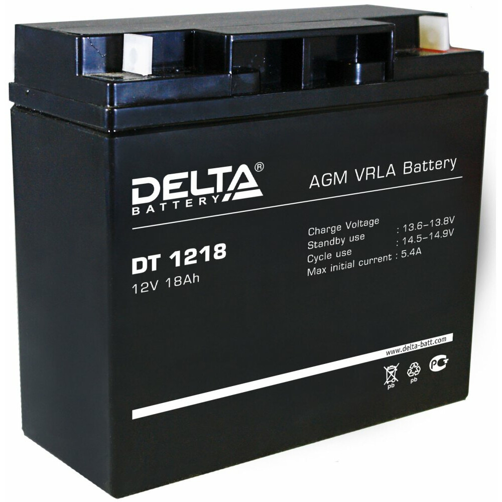 Аккумуляторная батарея Delta DT1218 - DT 1218