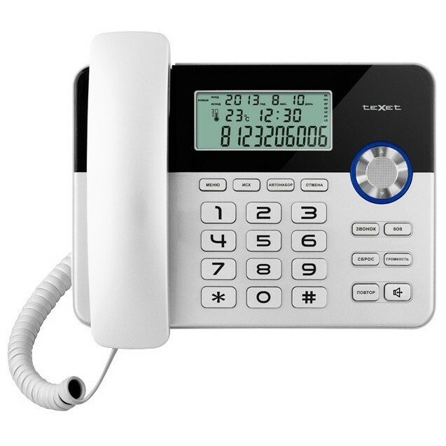 Телефон Texet TX-259 Black/Silver - ТХ-259