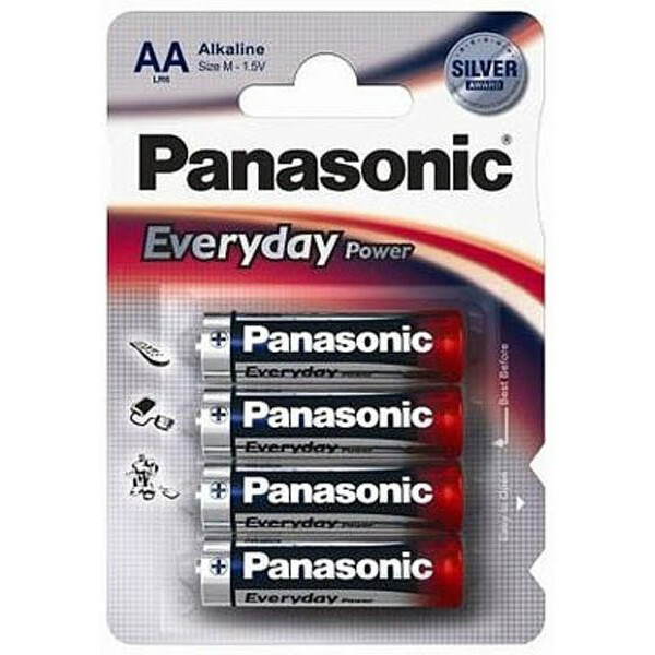 Батарейка Panasonic Everyday Power Silver (AA, Alkaline, 4 шт) - LR6REE/4BR