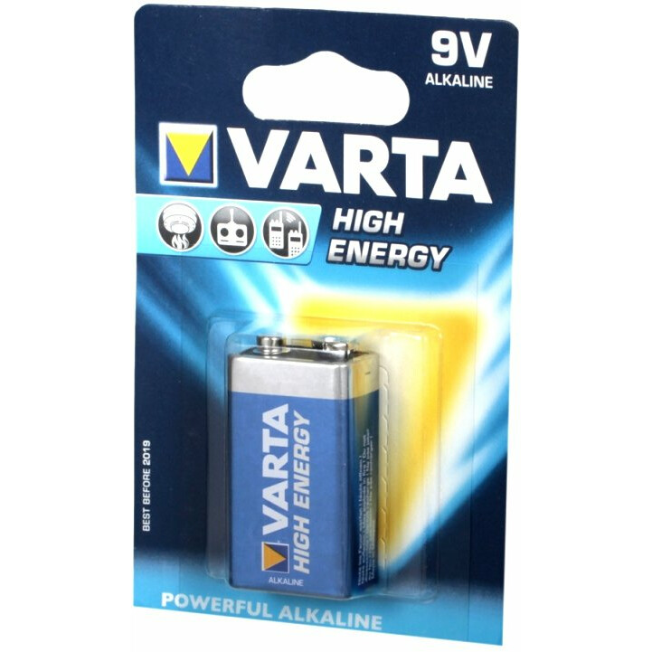 Батарейка Varta High Energy / Longlife Power (9V, 1 шт) - 04922121411