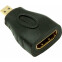 Переходник HDMI (F) - Micro HDMI (M), NETLAN EC-HD20CB-AD-BK-10, 10шт.