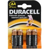 Батарейка Duracell Basic (AA, Alkaline, 4 шт) (LR6-4BL)