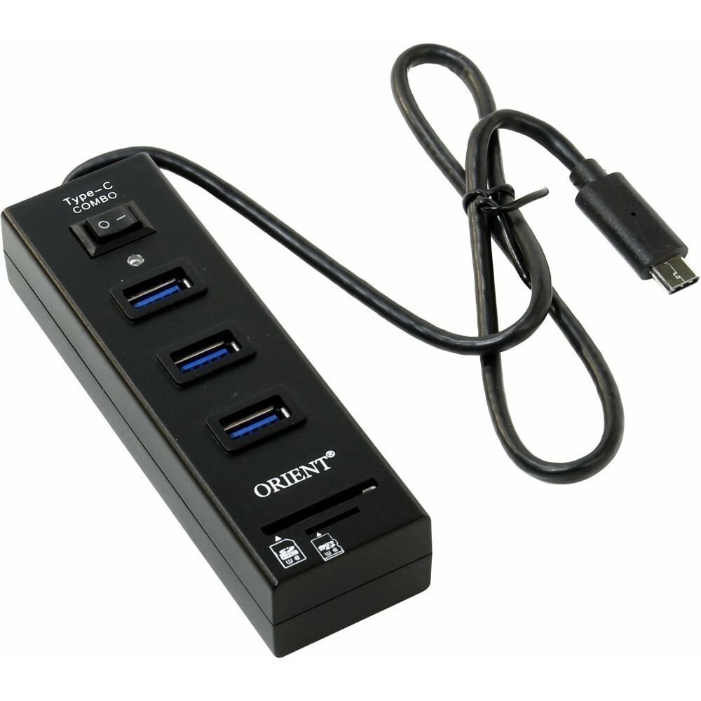 USB-концентратор Orient JK-331 Black - 30031