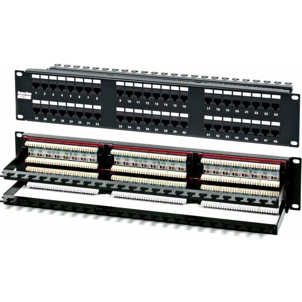 Патч-панель Hyperline PPHD-19-48-8P8C-C6-110D