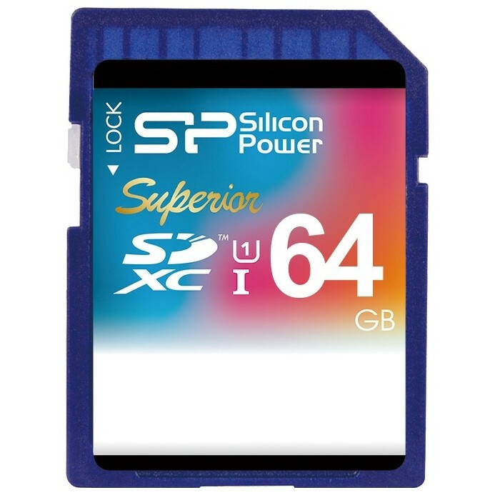 Карта памяти 64Gb SD Silicon Power  (SP064GBSDXCU1V10)