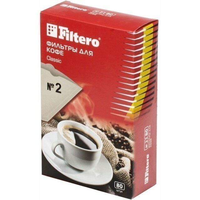 Фильтры для кофе Filtero №2 Classic 80 шт. - №2/80