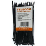 Кабельная стяжка Telecom TIE2.5X150MM-B