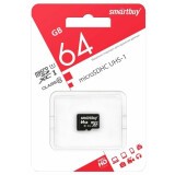 Карта памяти 64Gb MicroSD SmartBuy (SB64GBSDCL10-00)
