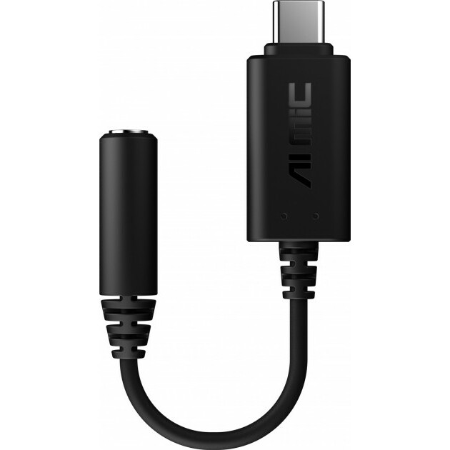 Переходник USB Type-C - 3.5 Jack, ASUS AI Noise-Canceling Mic Adapter - 90YH02L1-B2UA00
