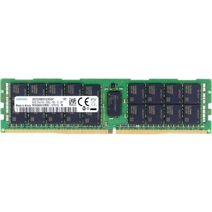 Оперативная память 64Gb DDR4 2666MHz Samsung ECC Reg OEM - M393A8G40XXX-CTD