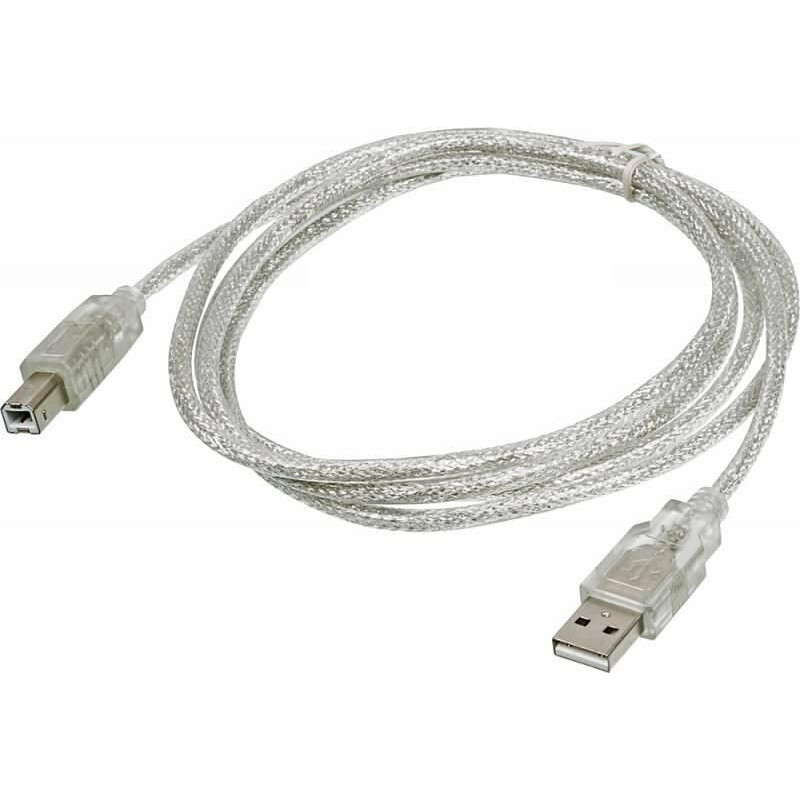 Кабель USB A (M) - USB B (M), 3м, Buro USB2.0-AM/BM-3-TRANS