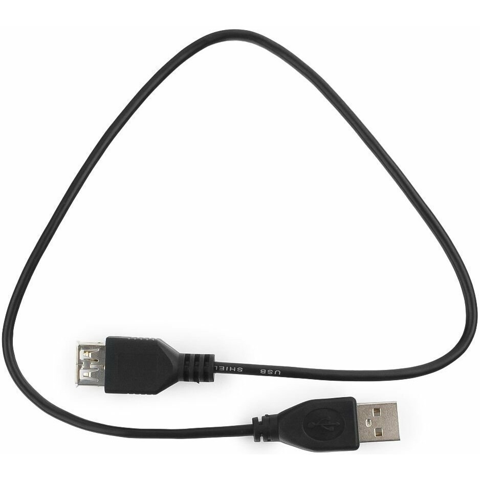 Кабель удлинительный USB A (M) - USB A (F), 0.5м, Гарнизон GCC-USB2-AMAF-0.5M