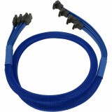 Комплект кабелей SATA - SATA, Nanoxia NXS6GBL