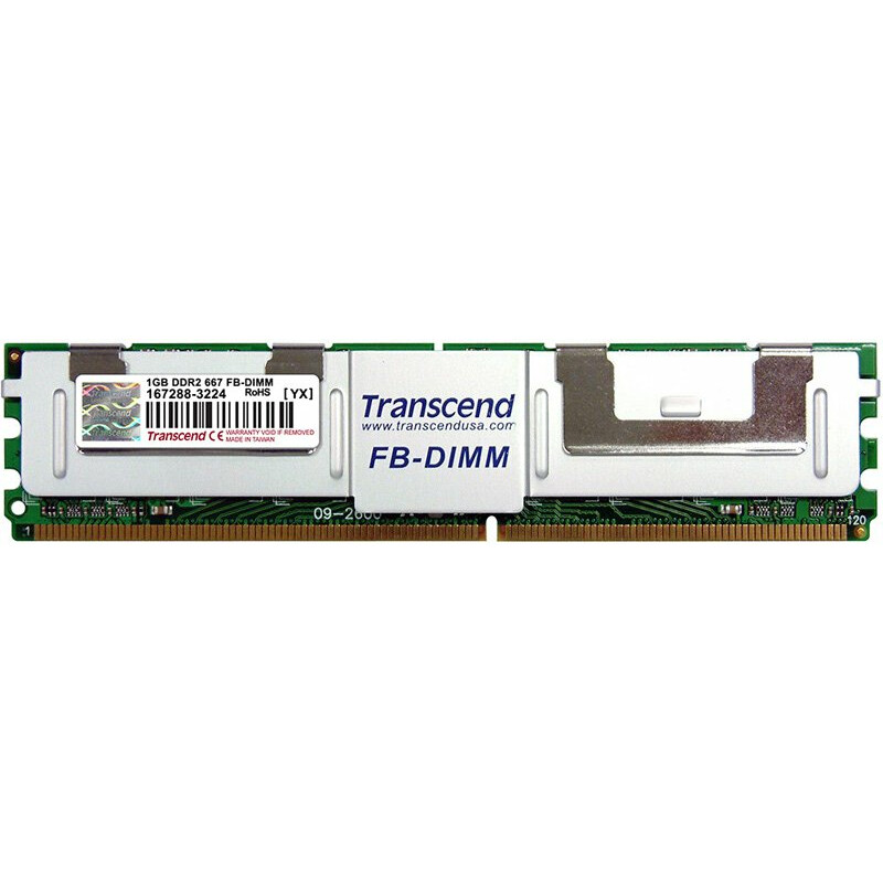Оперативная память 1Gb DDR-II 667MHz Transcend ECC FB-DIMM (TS128MFB72V6J-T)