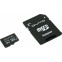 Карта памяти 16Gb MicroSD QUMO + SD адаптер  (QM16GMICSDHC10U1)