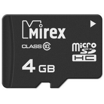 Карта памяти 4Gb MicroSD Mirex (13612-MC10SD04)