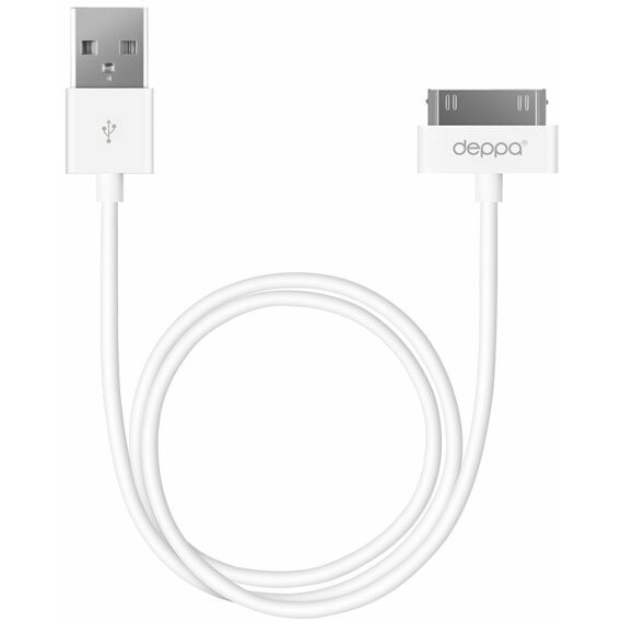 Кабель USB - Apple 30-pin, 1.2м, Deppa 72101