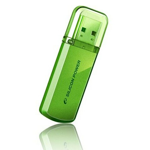 USB Flash накопитель 32Gb Silicon Power Helios 101 Green (SP032GBUF2101V1N)
