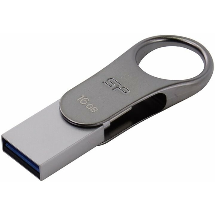 USB Flash накопитель 16Gb Silicon Power Mobile C80 Silver (SP016GBUC3C80V1S)