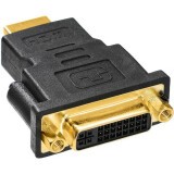 Переходник HDMI (M) - DVI (F), Buro HDMI-19M-DVI-I(F)-ADPT
