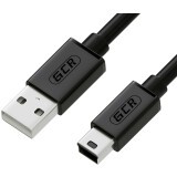 Кабель USB - miniUSB, 0.3м, Greenconnect GCR-UM2M5P-BB2S-0.3m
