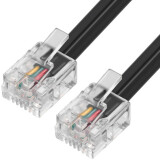 Телефонный кабель Greenconnect GCR-TP6P4C2-2.0m, 2м