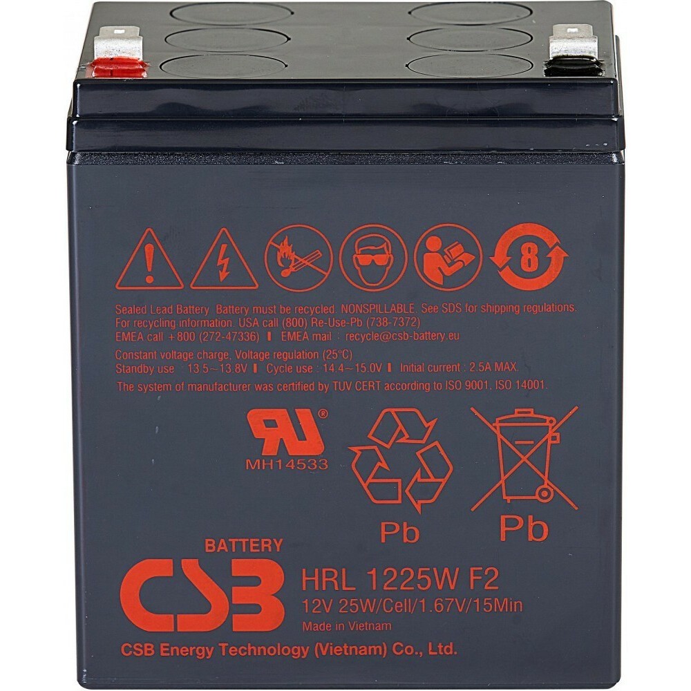 Аккумуляторная батарея CSB HRL1225W F2 (FR)