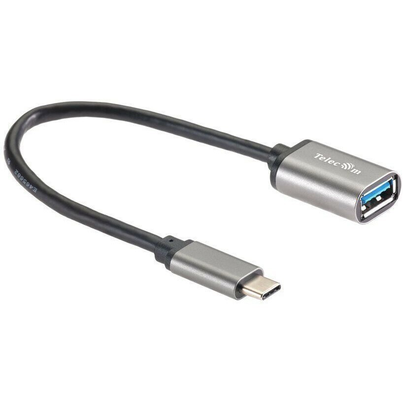 Переходник USB A (F) - USB Type-C, 0.2м, Telecom TC409M