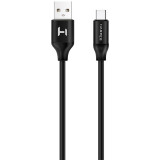 Кабель USB - USB Type-C, 1м, Harper SCH-730 Black