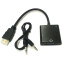 Переходник HDMI (M) - VGA (F), 0.1м, Buro HDMI-M-VGA-F