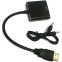 Переходник HDMI (M) - VGA (F), 0.1м, Buro HDMI-M-VGA-F - фото 2