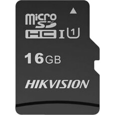 Карта памяти 16Gb MicroSD Hikvision C1 + SD адаптер (HS-TF-C1(STD)/16G/ADAPTER)