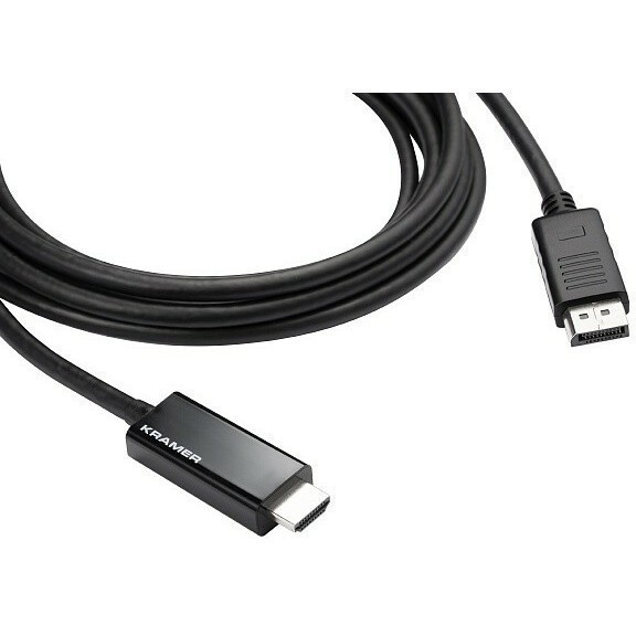 Кабель DisplayPort (M) - HDMI (M), 1.8м, Kramer C-DPM/HM/UHD-6