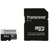 Карта памяти 64Gb MicroSD Transcend + SD адаптер (TS64GUSD340S)