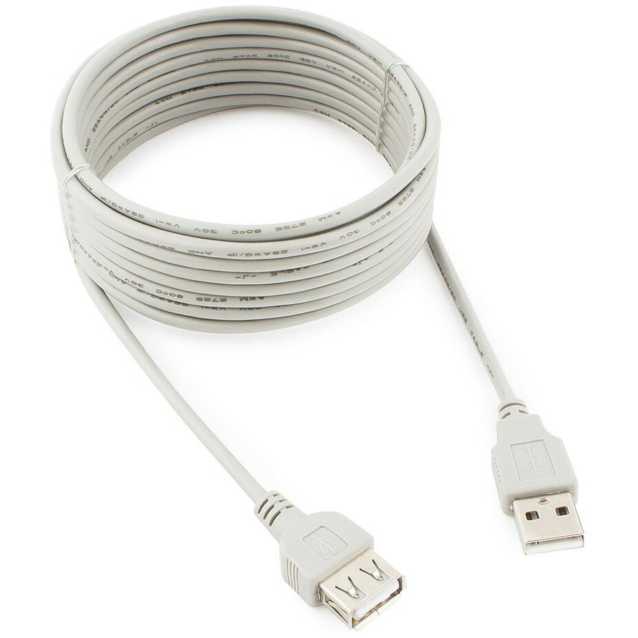 Кабель удлинительный USB A (M) - USB A (F), 4.5м, Gembird CC-USB2-AMAF-15
