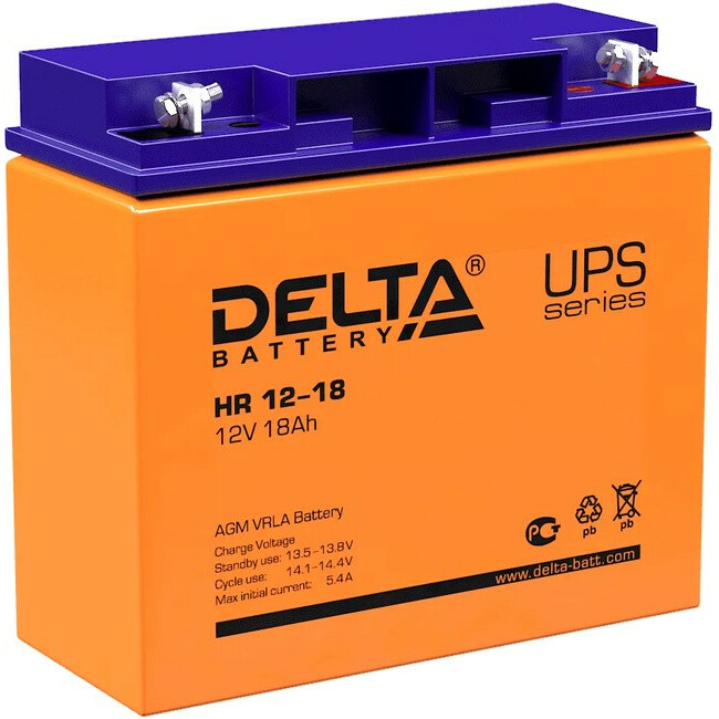 Аккумуляторная батарея Delta HR12-18 - HR 12-18