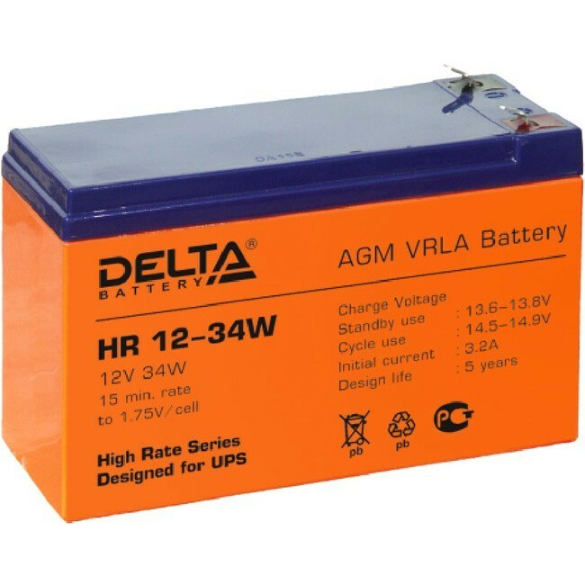 Аккумуляторная батарея Delta HR12-34W - HR 12-34 W
