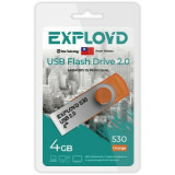 USB Flash накопитель 4Gb Exployd 530 Orange (EX004GB530-O)