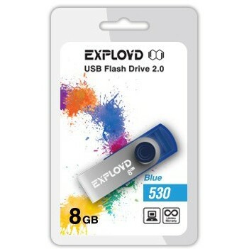 USB Flash накопитель 8Gb Exployd 530 Blue - EX008GB530-Bl