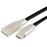 Кабель USB - USB Type-C, 1м, Gembird CC-G-USBC01Bk-1M