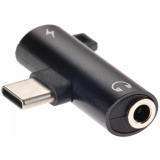 Переходник USB Type-C - 3.5 Jack, Telecom TA433M Black (TA433M-B)