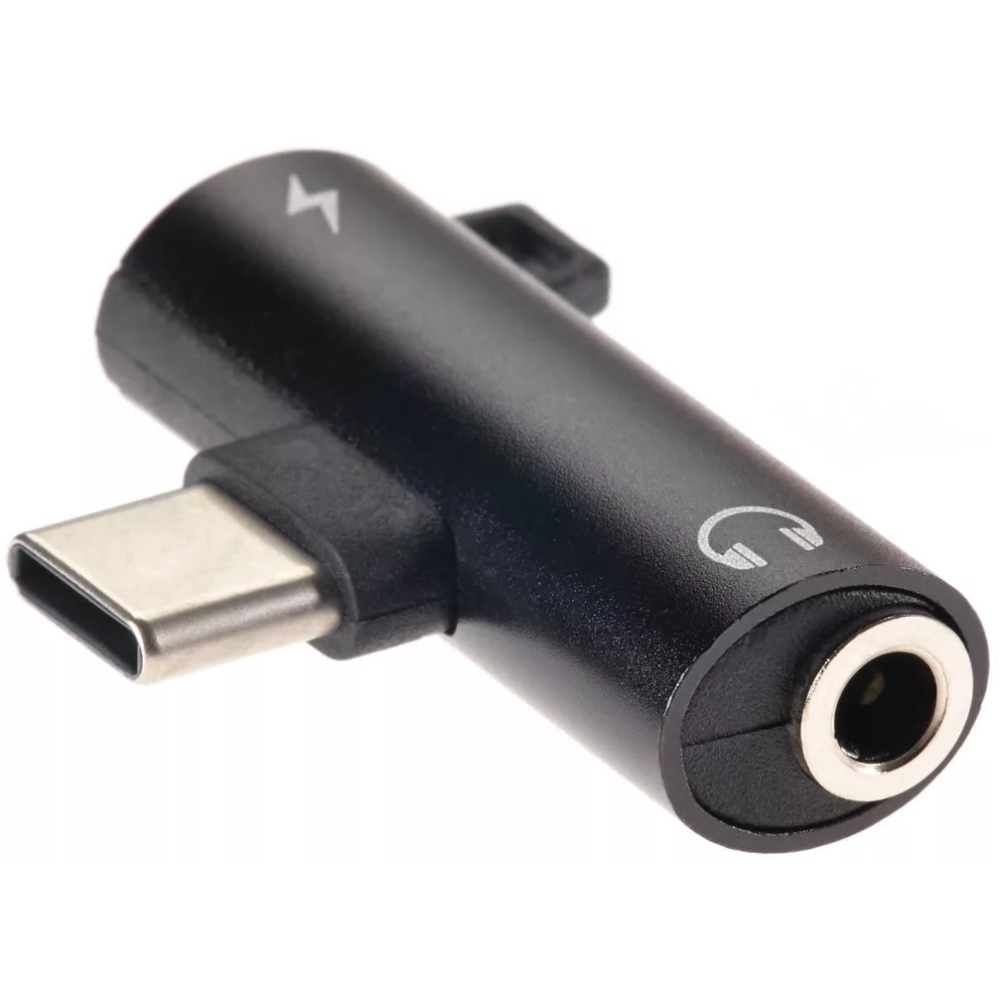 Переходник USB Type-C - 3.5 Jack, Telecom TA433M Black - TA433M-B