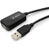 Кабель удлинительный USB A (M) - USB A (F), 4.8м, Gembird UAE016 Black