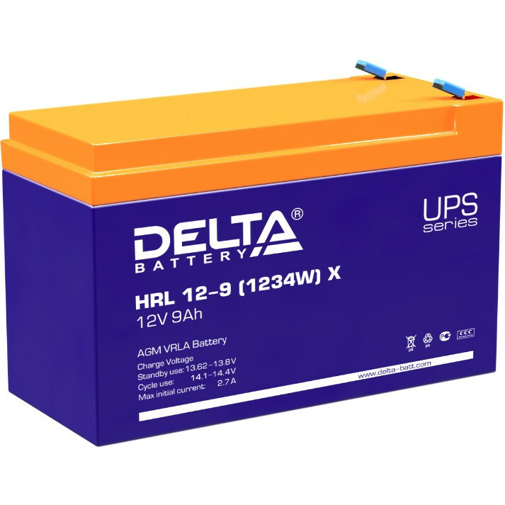 Аккумуляторная батарея Delta HRL12-9X - HRL 12-9 (1234W) X