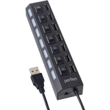 USB-концентратор Perfeo PF-H033 Black (PF_C3223)