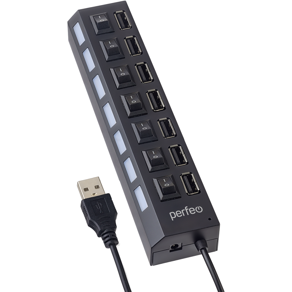 USB-концентратор Perfeo PF-H033 Black - PF_C3223